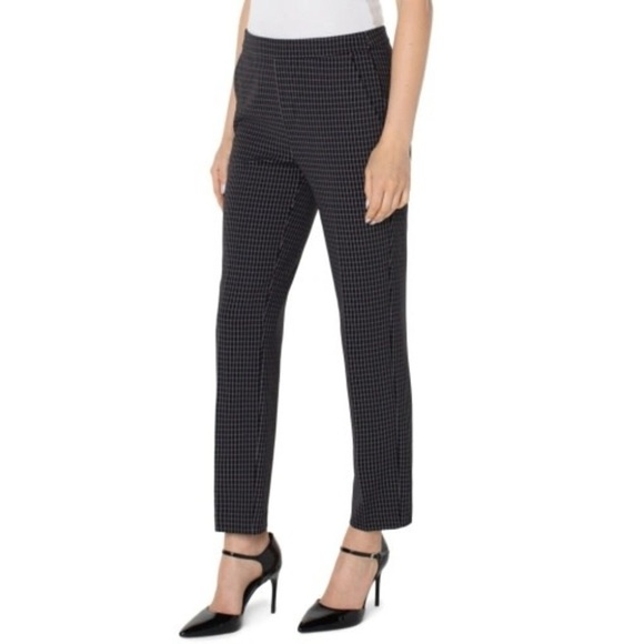 Liverpool Houndstooth Brown Pull On Skinny Trousers - Picture 1 of 6